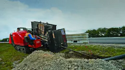 A Toro directional drill DD4045 at work A Toro directional drill DD4045 at work