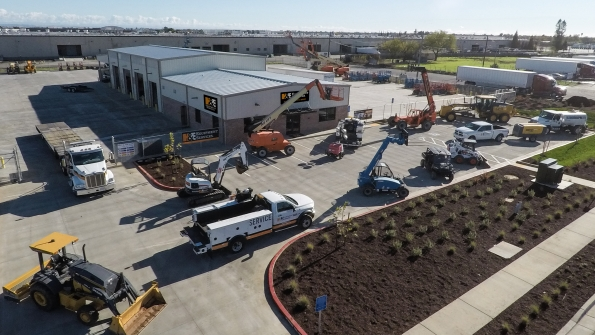 HampE Equipment Services newly constructed 9500squarefoot facility in Sacramento not far from major construction along the I80 corridor