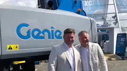 David left and John Barton cofounders and directors of Quick Reach at the Genie stand at Intermat recently The Bartons are investing in Genie units and expanding their UK rental company David left and John Barton cofounders and directors of Quick Reach at the Genie stand at Intermat recently The Bartons are investing in Genie units and expanding their UK rental company