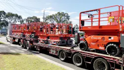 Haulotte devliers scissorlifts to Coates Hire in Australia part of an order of more than 400 scissorlifts and boomlifts Haulotte devliers scissorlifts to Coates Hire in Australia part of an order of more than 400 scissorlifts and boomlifts