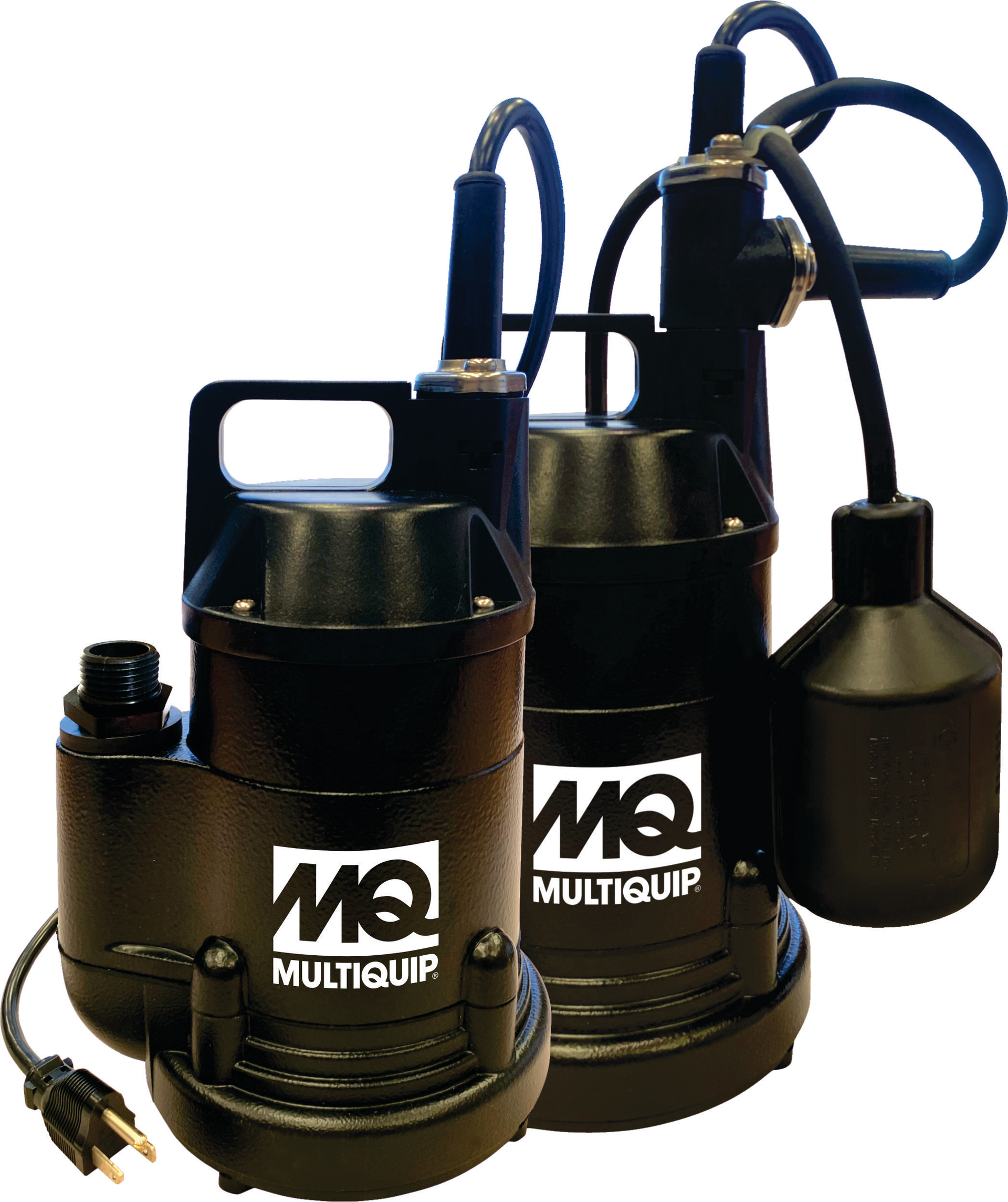 Pictured is the ST1 Series electrical submersible pump produced by Multiquip. This pump works well for flooded rooms, flat roofs, landscaping and much more.