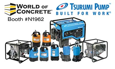 Tsurumi Pump Anticipating Increased Demand In 2022 As It Showcases Its Rugged Range Of Pumps At World Of Concrete Thumb1 61e90cb40acff