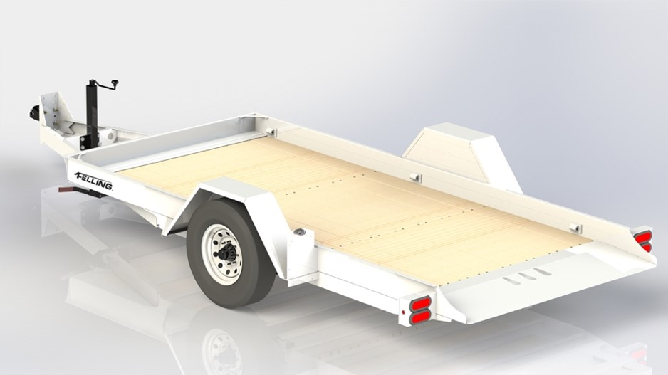 Felling Trailers Pan Gravity Tilt Trailer