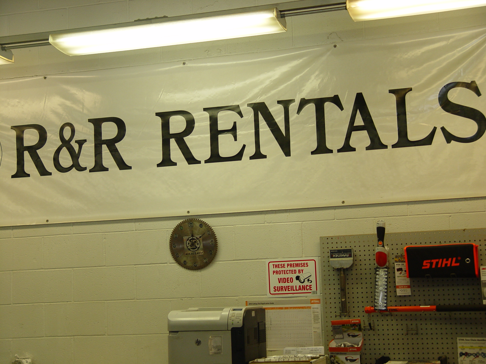R R Rentals Sign 6493b5a2b8b18