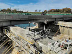 190_Wire-Sawing-I-190-NB-Pier-Top---New-I-190-SB-Bridge-in-background 190_Wire-Sawing-I-190-NB-Pier-Top---New-I-190-SB-Bridge-in-background