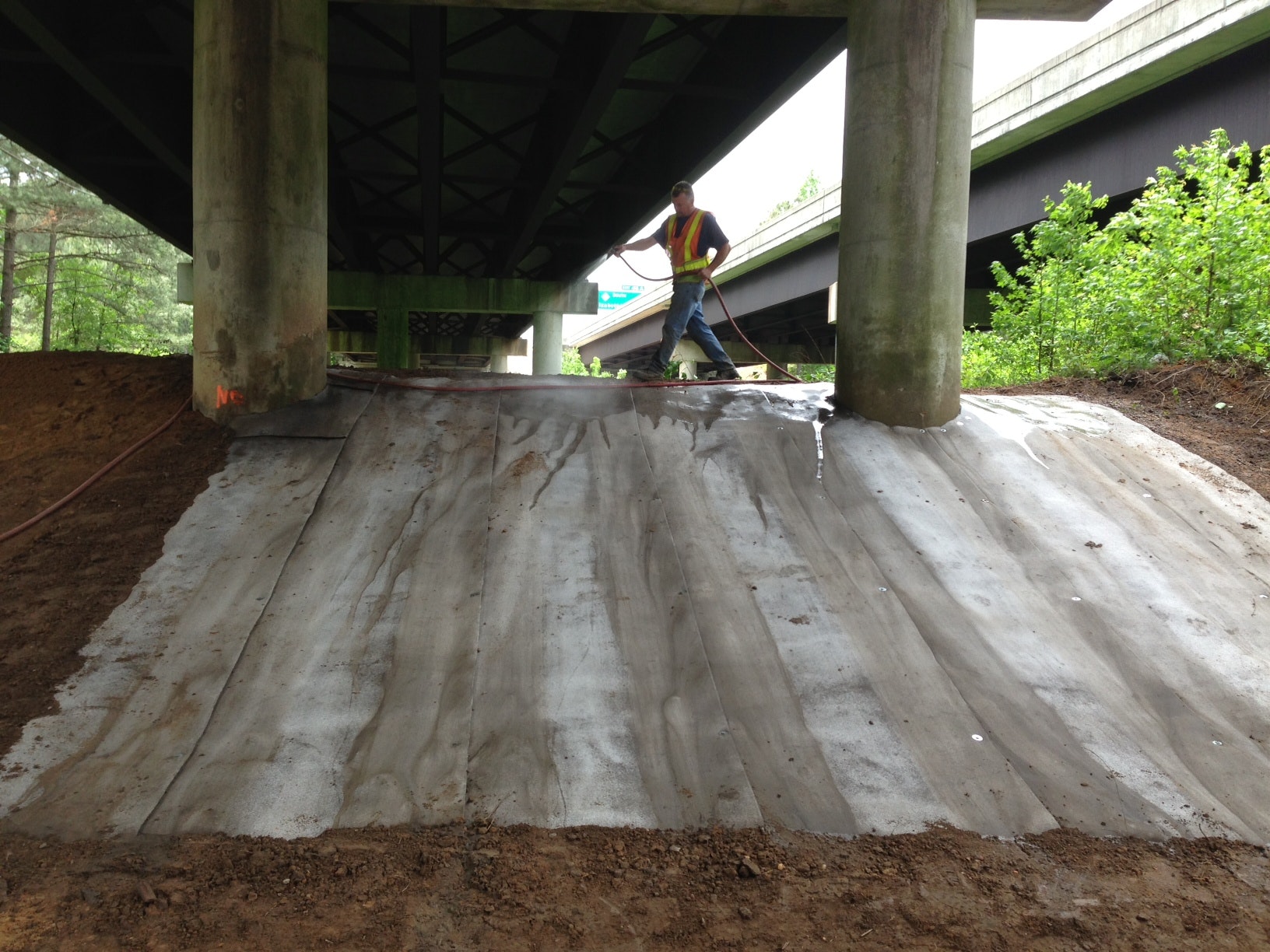 Concrete Cloth Hydrating