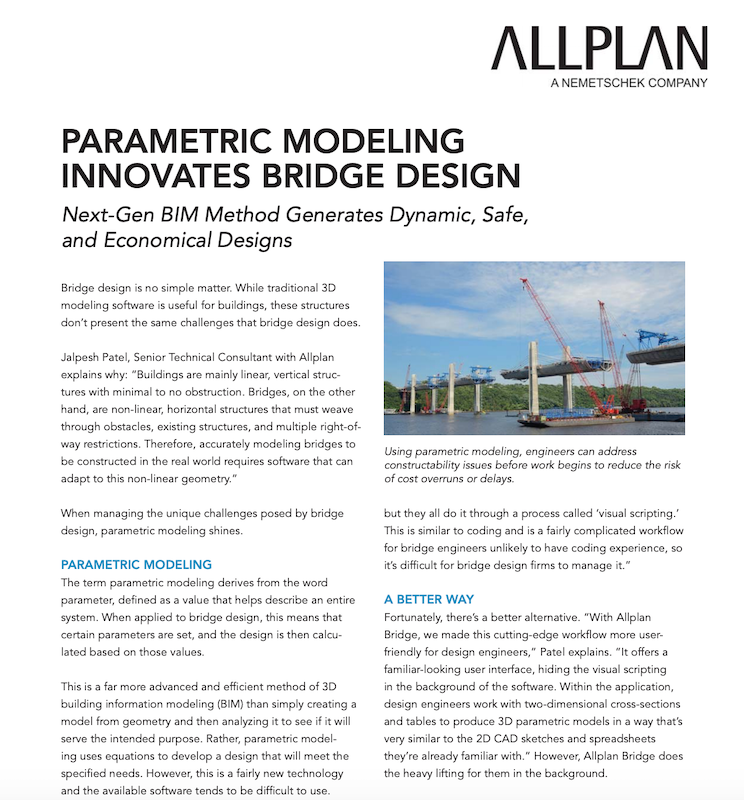 Parametric Modeling white paper Allplan