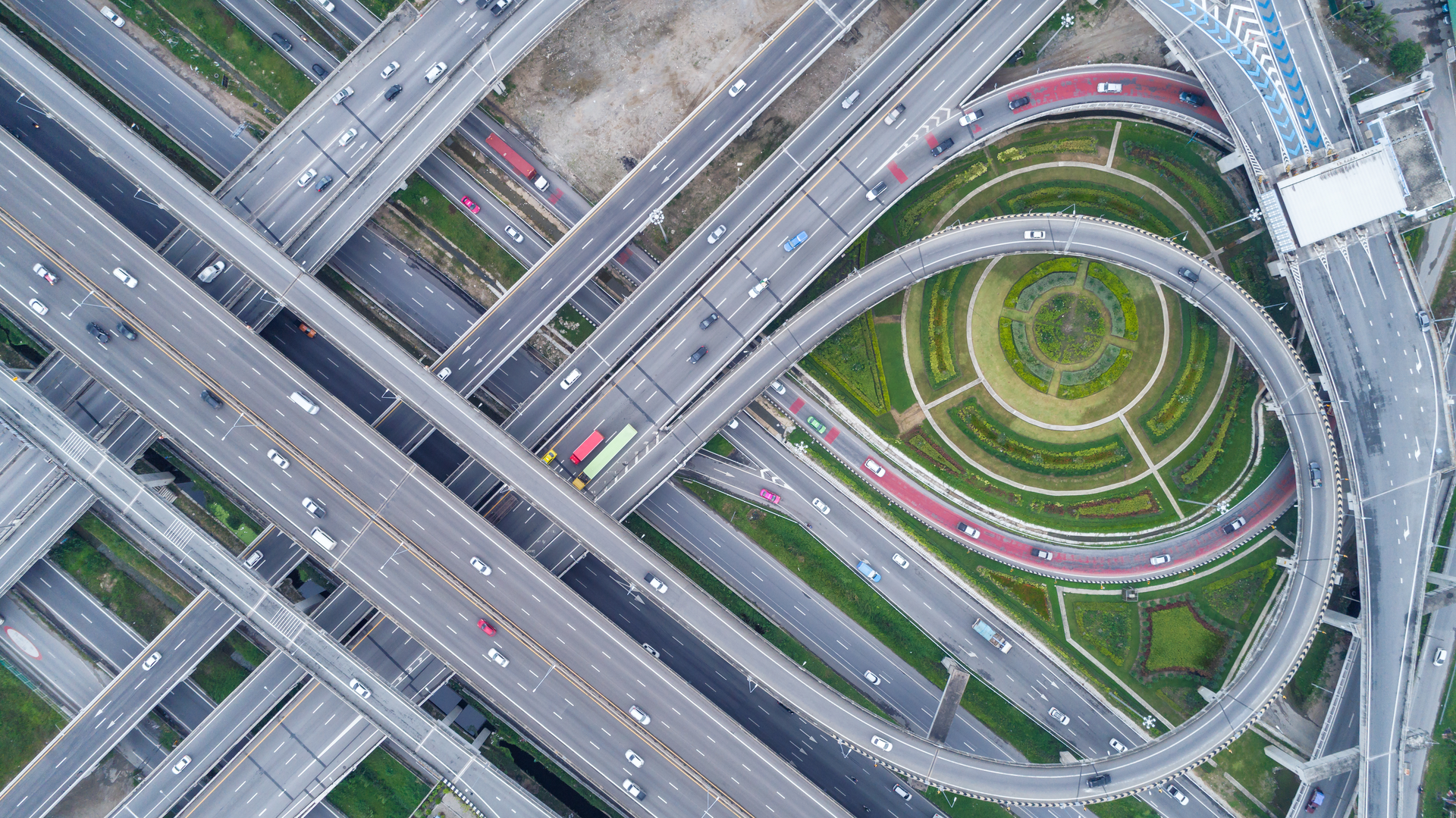 Aerial View Highway Road Network Connection Or Intersection For Import Export Or Transportation Concept Raisin7036 62f50633ad0d0