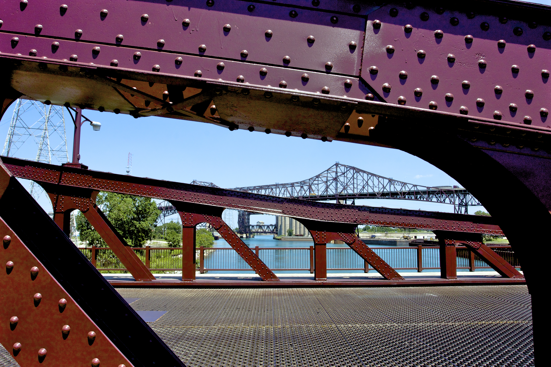 The100th Street Bridge over the Calumet River in Chicago