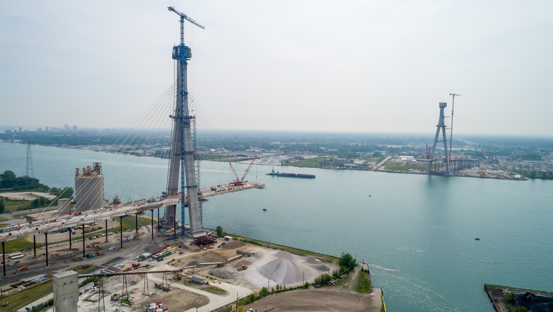 Gordie Howe International Bridge Construction