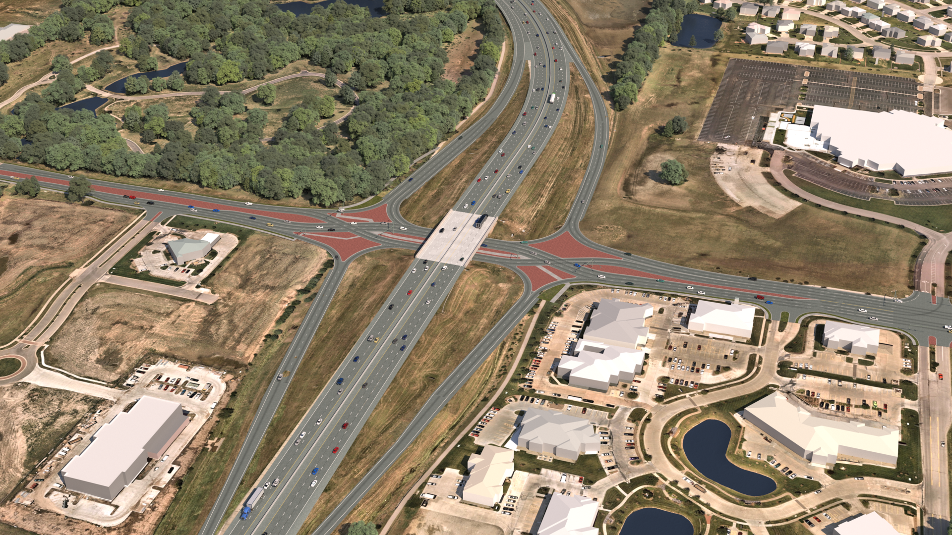 Wichita K96 Diverging Diamond Banner