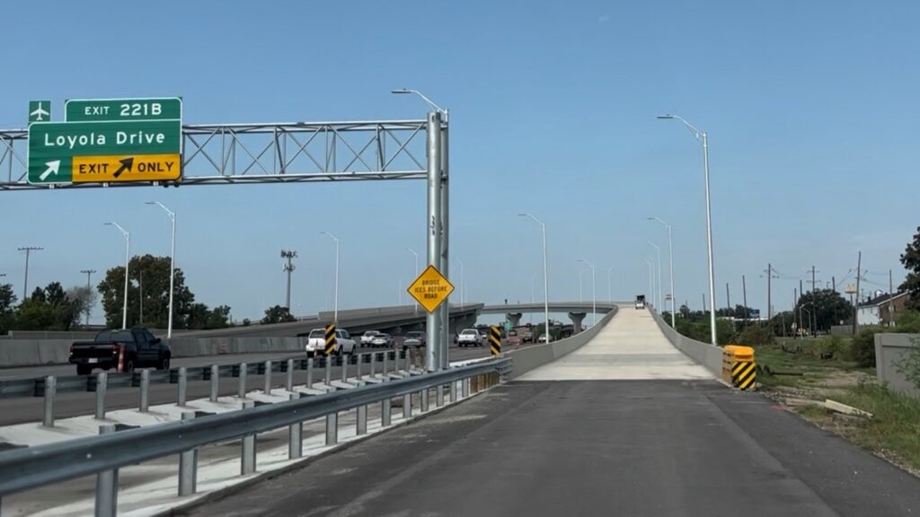 Flyover Ramp I-10 Louisiana on Loyola Drive
