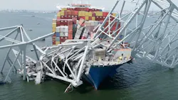 Cargo Ship Dali in the Key Bridge Wreckage Cargo Ship Dali in the Key Bridge Wreckage