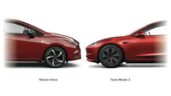 Frontal sedan geometry comparison. Frontal sedan geometry comparison.