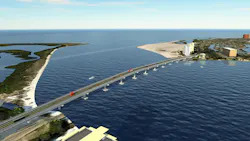 Big Carlos Bridge rendering. Big Carlos Bridge rendering.