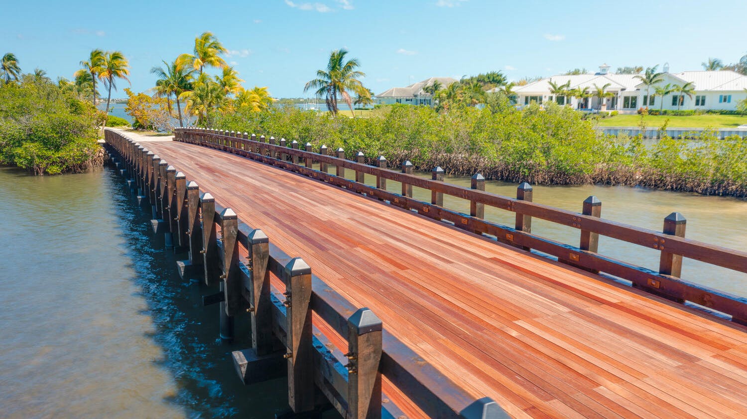 Finished Mandalay vehicular timber bridge project.