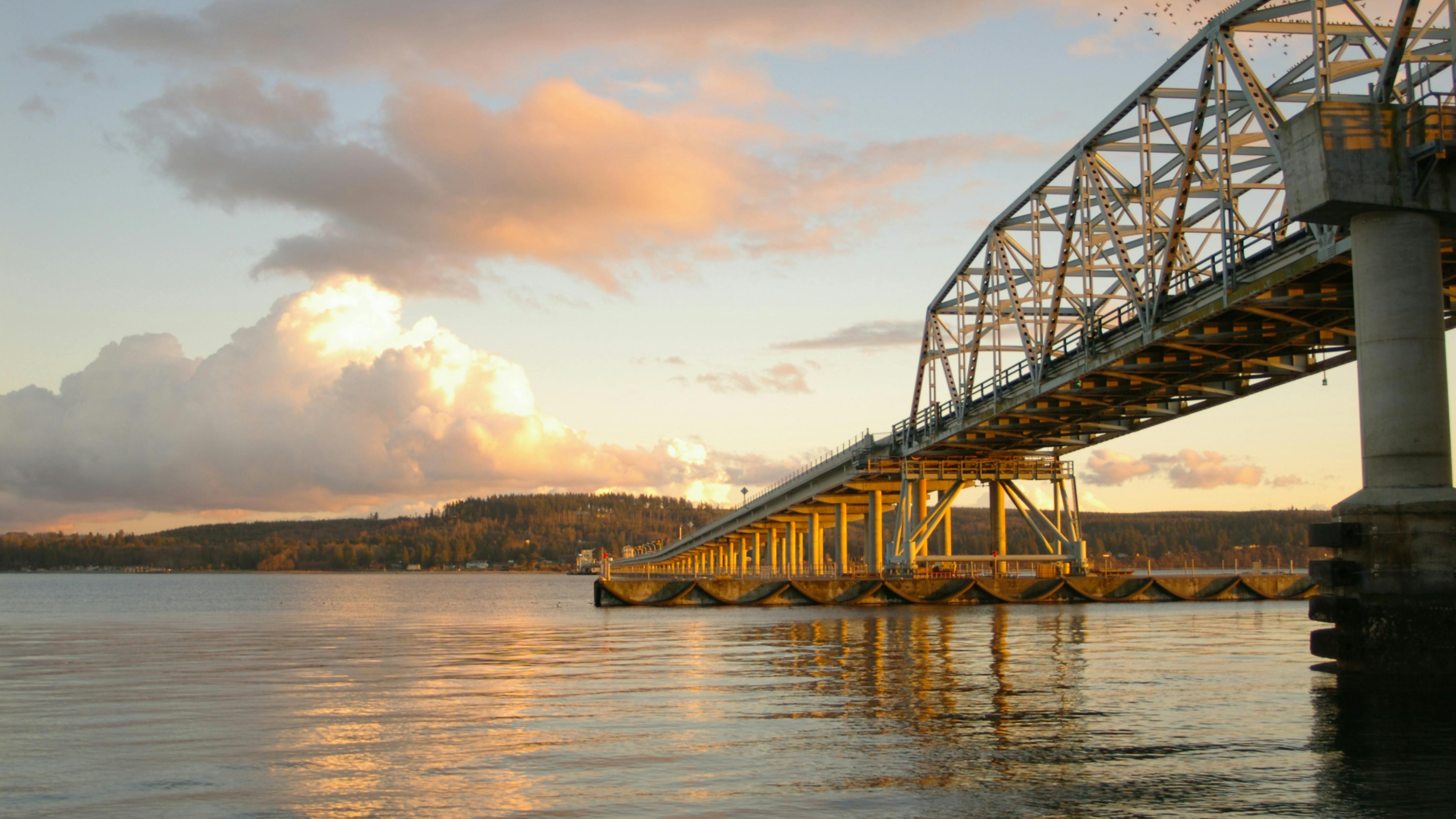 Hood Canal Bridge in Washington.
