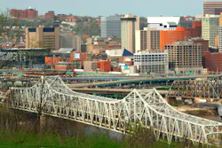The Brent Spence Bridge connecting Cincinnati, Ohio and Northern Kentucky. The Brent Spence Bridge connecting Cincinnati, Ohio and Northern Kentucky.