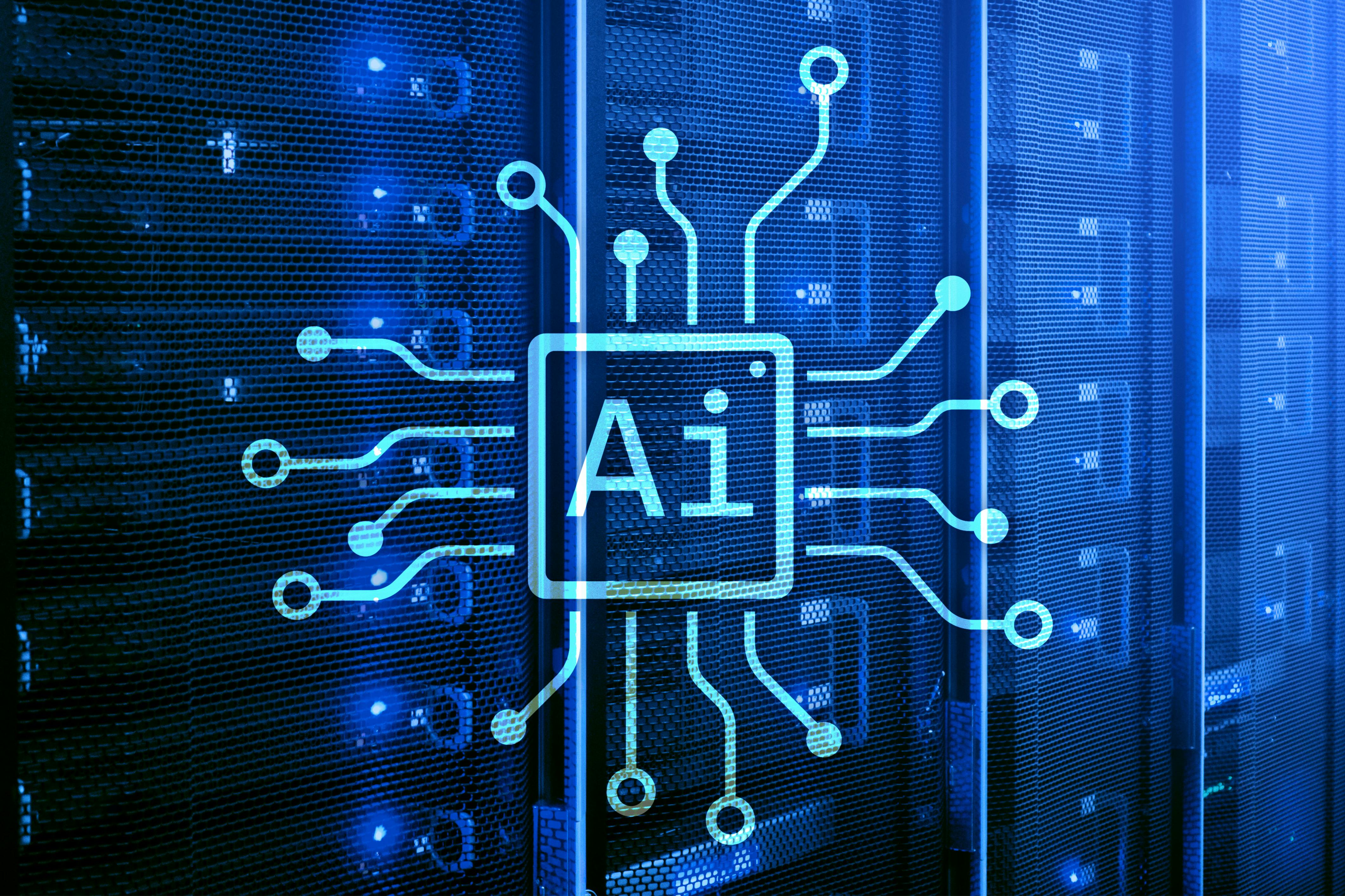 A graphic representing artificial intelligence.