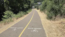 The El Dorado Trail in Pacerville, California. The El Dorado Trail in Pacerville, California.