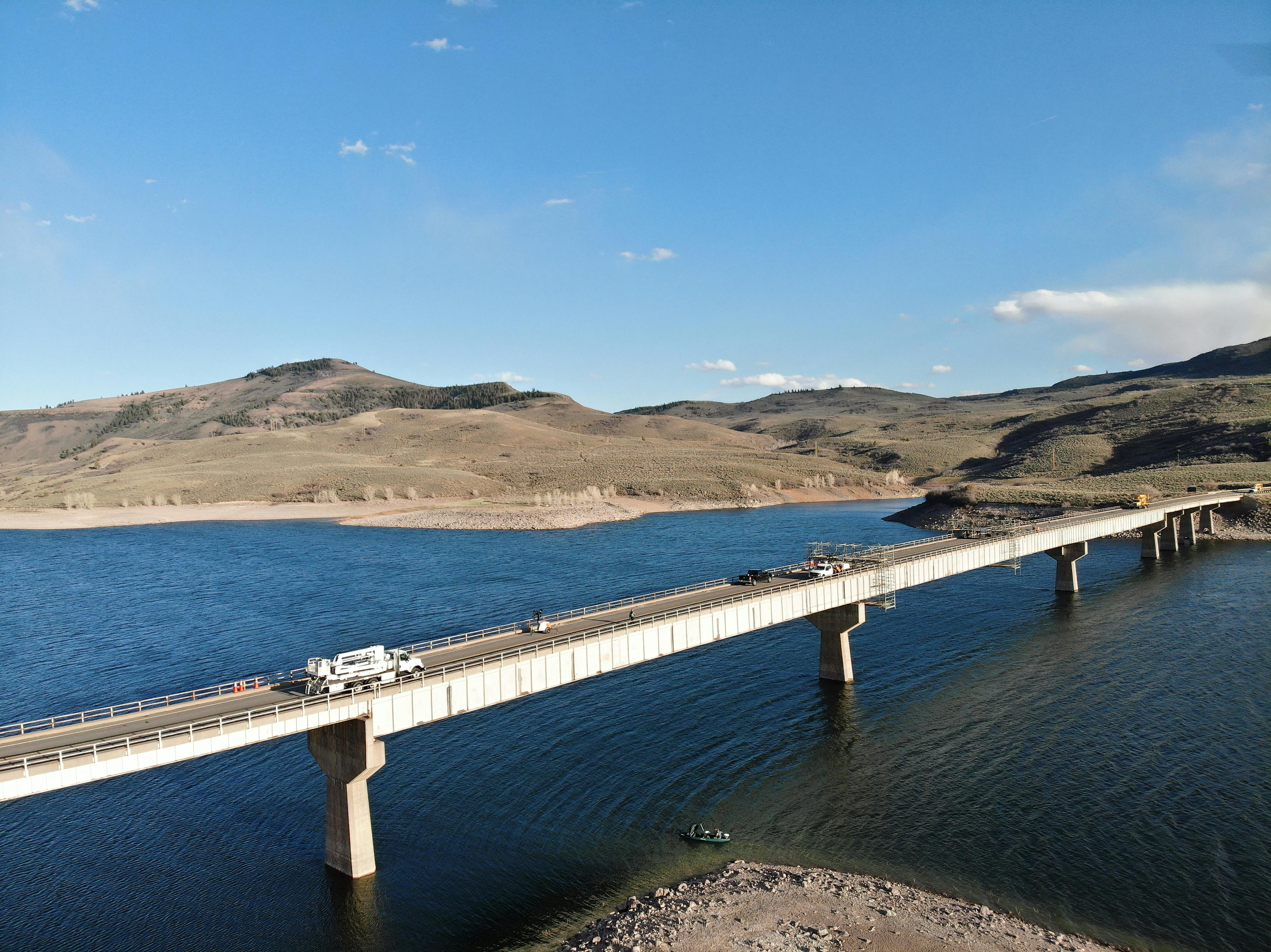 The Blue Mesa Middle Bridge in Gunnison County, Colorado.