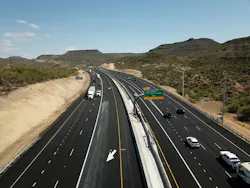 An aerial view of the 'Flex Lanes' installed along Interstate-17 in Maricopa and Yavapai counties in Arizona. An aerial view of the 'Flex Lanes' installed along Interstate-17 in Maricopa and Yavapai counties in Arizona.