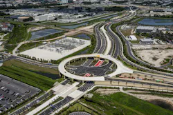 An aerial view of the Kirkman Road - Epic Boulevard Intersection in Orlando, Florida. An aerial view of the Kirkman Road - Epic Boulevard Intersection in Orlando, Florida.