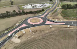 An aerial photo of the new roundabout installed on Louisiana Highway 70 and Louisiana 3125. An aerial photo of the new roundabout installed on Louisiana Highway 70 and Louisiana 3125.