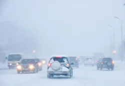 Several states issued travel restrictions during the snowstorm that hit the eastern third of the United States over the weekend. Several states issued travel restrictions during the snowstorm that hit the eastern third of the United States over the weekend.