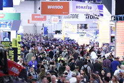 A crowd of people roaming the West Hall at the CONEXPO/CON-AGG 2023. A crowd of people roaming the West Hall at the CONEXPO/CON-AGG 2023.