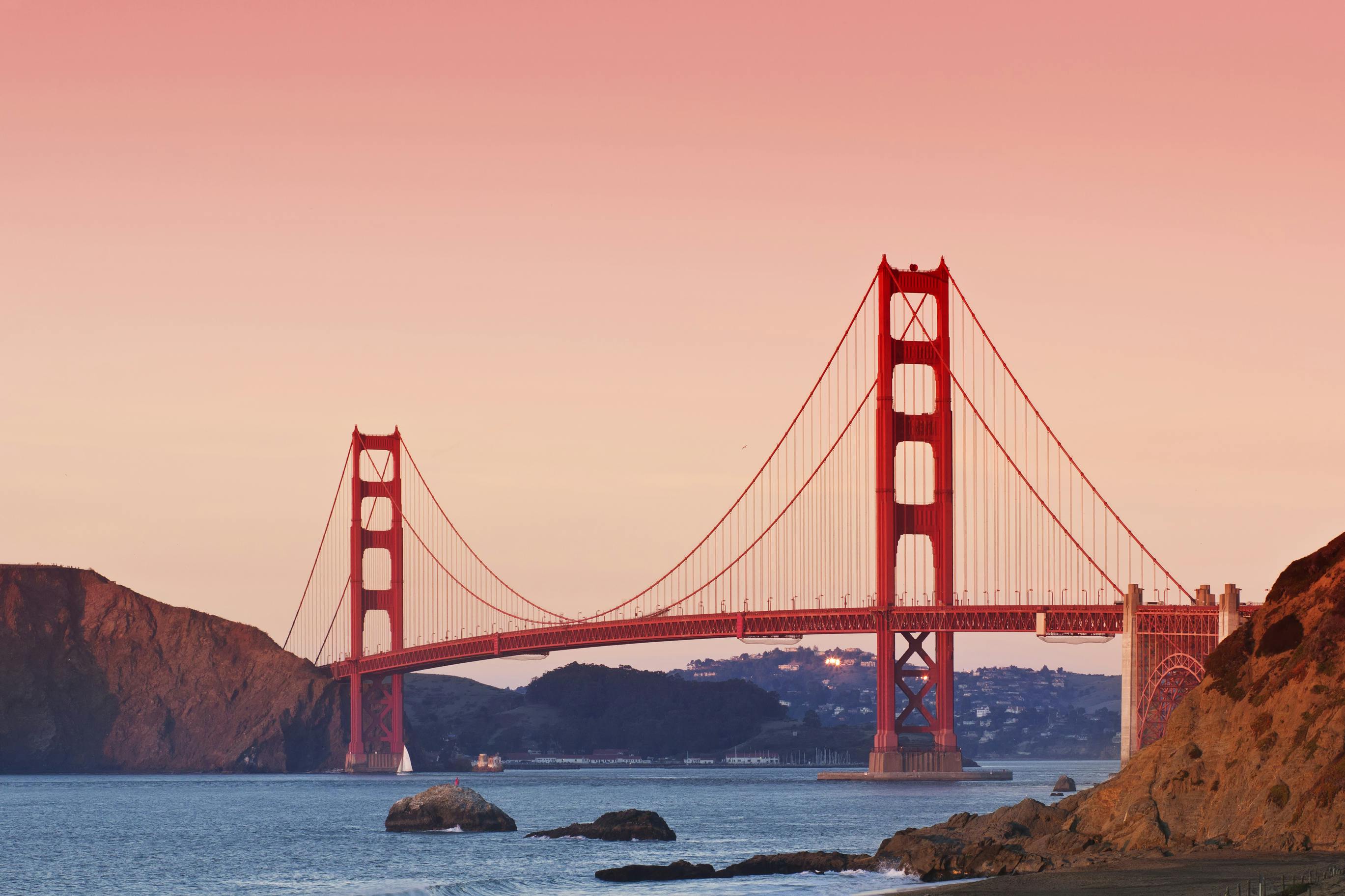 Golden Gate Bridge at Sunset.