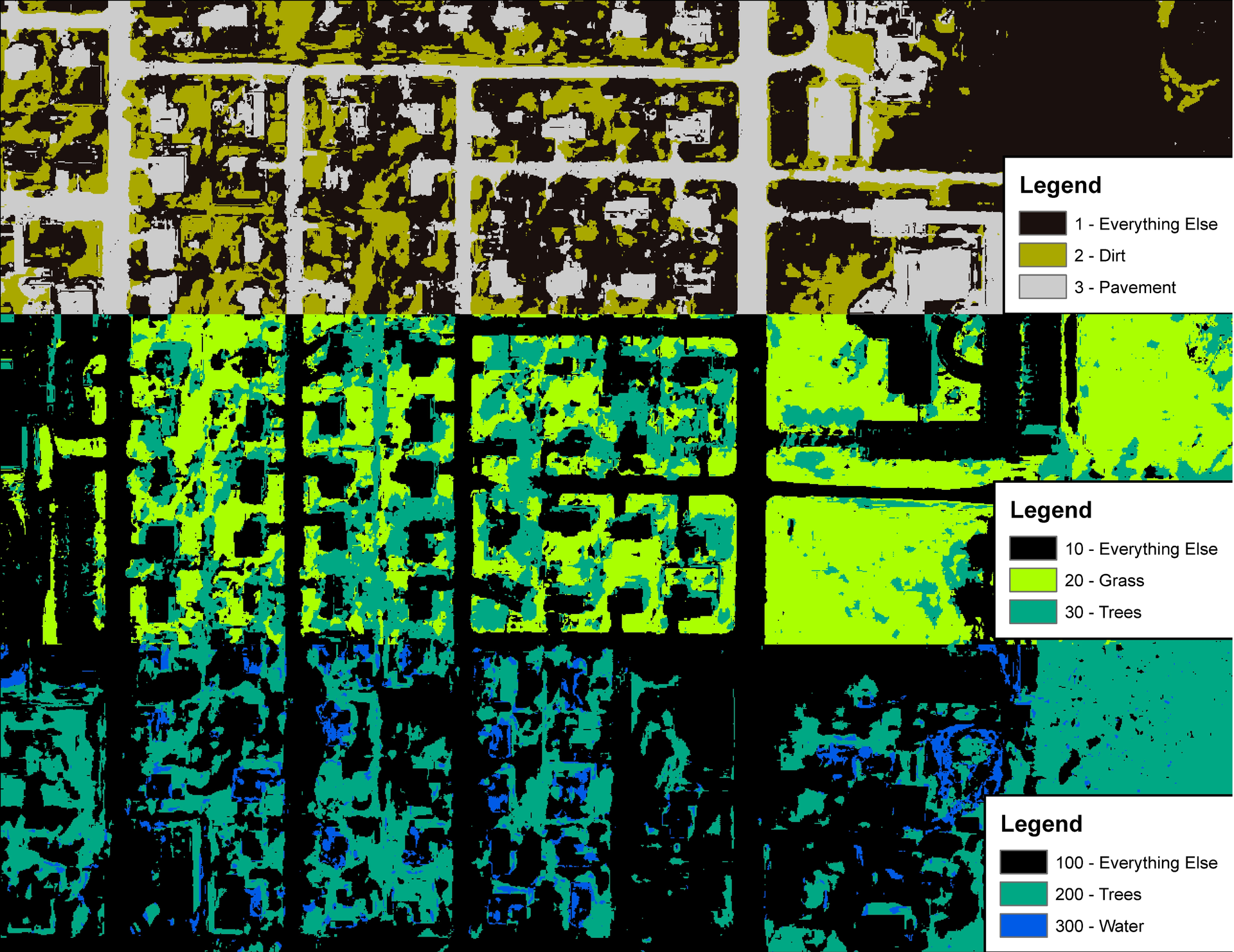 The three component datasets used to create the Composite Dataset.