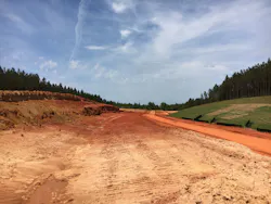 Another 7,000 feet of the project is left uncleared beyond the active work area. Another 7,000 feet of the project is left uncleared beyond the active work area.