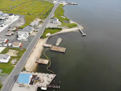 South Green Street during construction. South Green Street during construction.