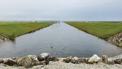 This spillway was one of 58 structures involved in the process of absorbing excess nutrients from the water, including phosphorous and nitrogen, and returning cleaner water into the St. Lucie River estuary. This spillway was one of 58 structures involved in the process of absorbing excess nutrients from the water, including phosphorous and nitrogen, and returning cleaner water into the St. Lucie River estuary.