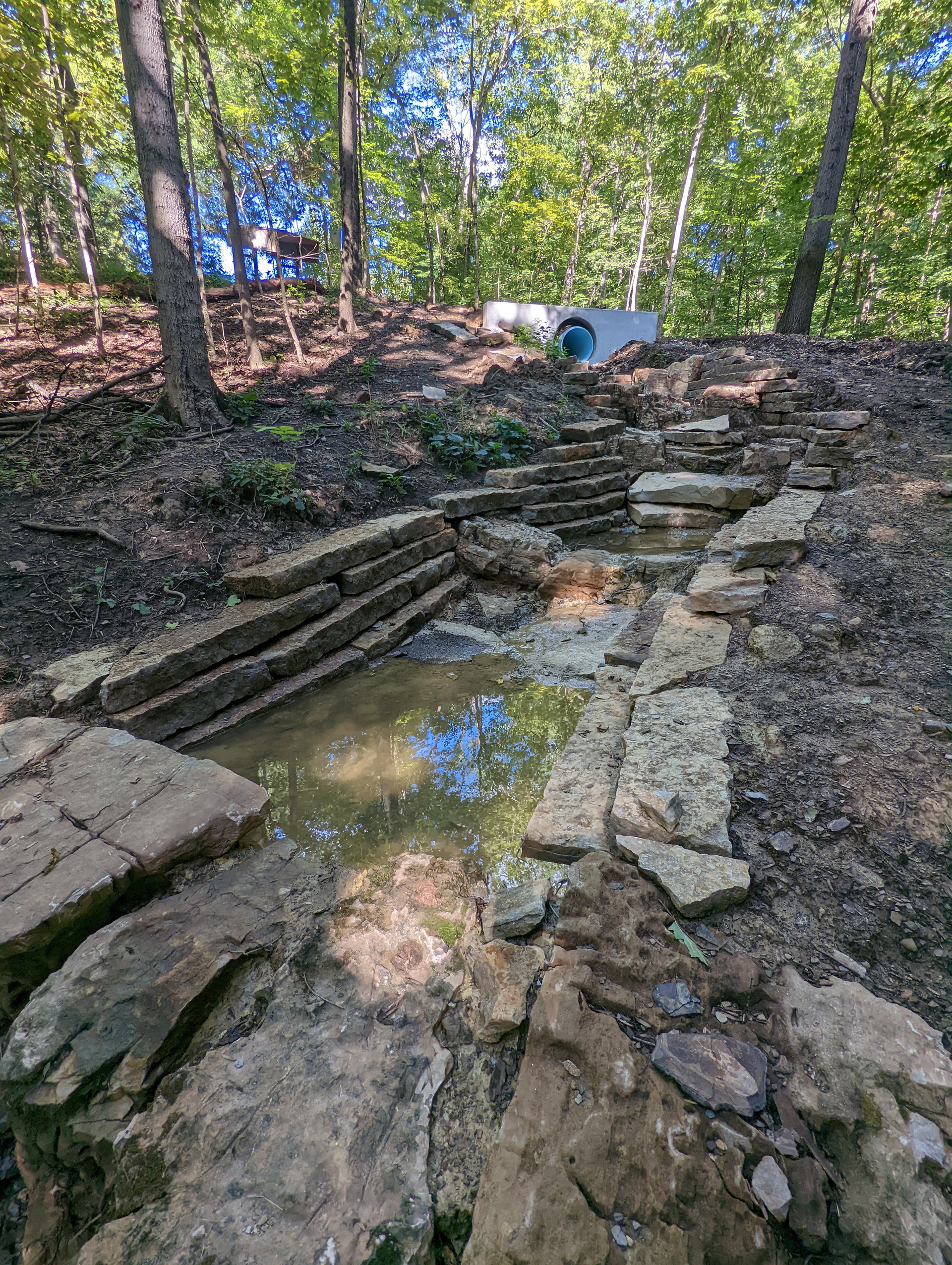 The project&rsquo;s anticipated benefits include reducing the pollutant loading in nearby streams by treating stormwater via green infrastructure.