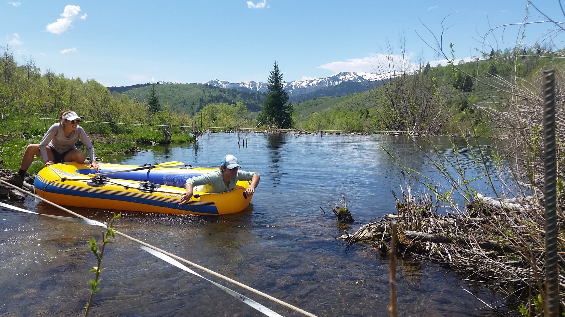 Researchers measured the size, shape and depth and analyzed soil and water chemistry of a beaver pond system in the Bear River Mountains north of Salt Lake City.