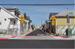 New infrastructure in Gerritsen Beach includes rebuilt roads and sidewalks as well as new sewers, water mains, catch basins and fire hydrants. Construction took nine months less than anticipated and the project cost was $3.5 million below the original budget. New infrastructure in Gerritsen Beach includes rebuilt roads and sidewalks as well as new sewers, water mains, catch basins and fire hydrants. Construction took nine months less than anticipated and the project cost was $3.5 million below the original budget.