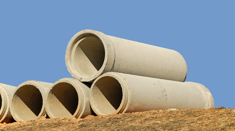 Concrete drainage pipes