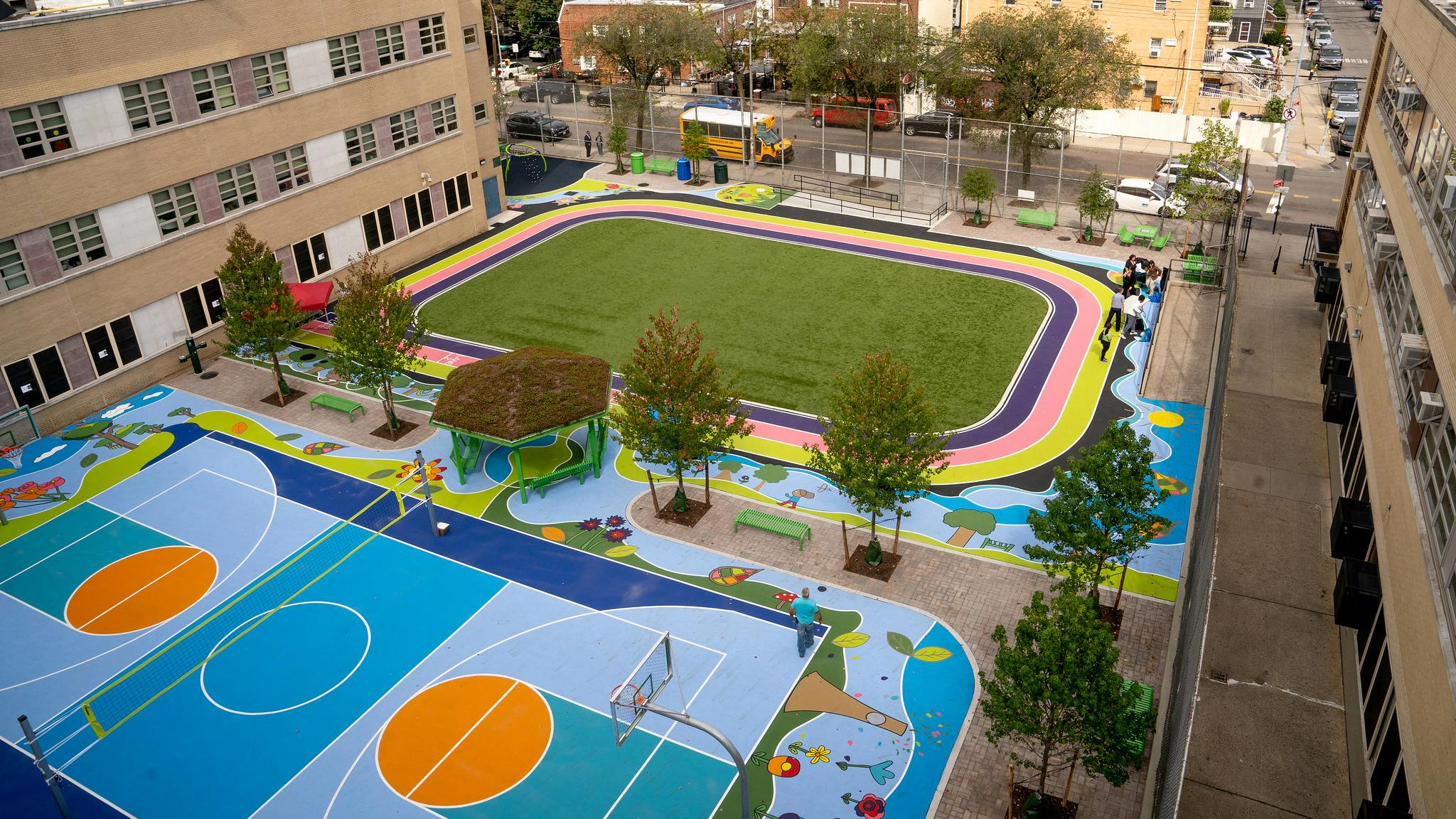 Trust for Public Land Ribbon Cutting PS 229 Maspeth. Photo credit: NYC Water.