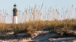 Lighthouse on Tybee Island near Savannah, Georgia. Lighthouse on Tybee Island near Savannah, Georgia.