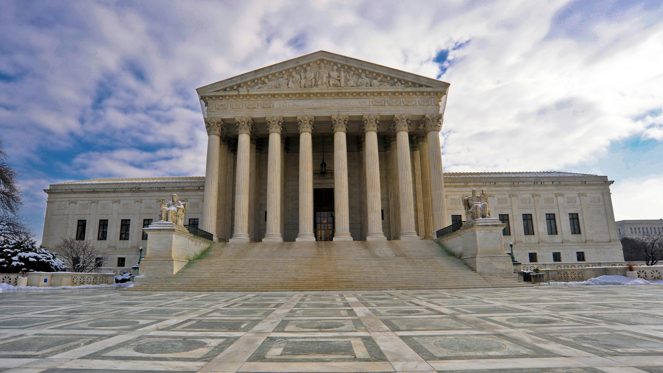 U.S. Supreme Court in winter