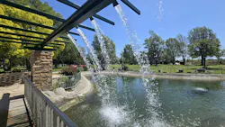 New circulation features keep pond water clear and moving. New circulation features keep pond water clear and moving.