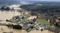 Washington state flooding in the farm valleys along Interstate 5 Washington state flooding in the farm valleys along Interstate 5