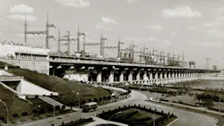 1961 Volzhskaya hydro power station with 25925MW capacity 1961 Volzhskaya hydro power station with 25925MW capacity