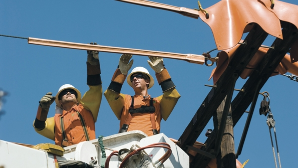 The line contractors belonging to the ETampD Partnership require their linemen to regularly inspect their personal protection equipment