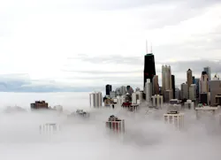 Chicago in clouds Chicago in clouds