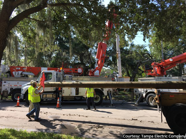 crews restoring power