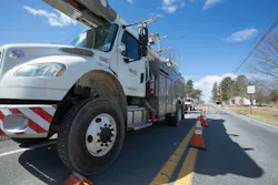 Met Ed trucks Met Ed trucks