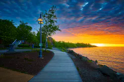Evening descends on Lake Superior Evening descends on Lake Superior